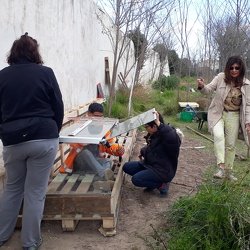 Fabrication de la serre recyclée 